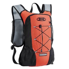 Lightweight Hydration Pack Backpack 2L Water Bladder Cycling Running Hiking (Color: orange, Type: Lightweight)